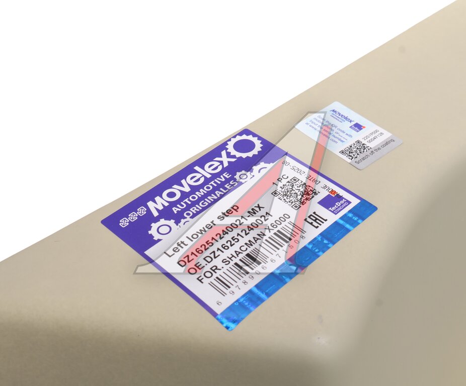 Панель SHACMAN SHAANXI X6000 подножки ступени левой нижняя (под покраску) MOVELEX