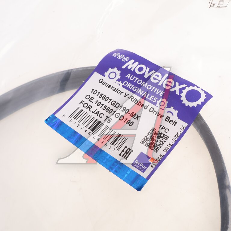Ремень приводной поликлиновой 4PK823 JAC T6 генератора MOVELEX