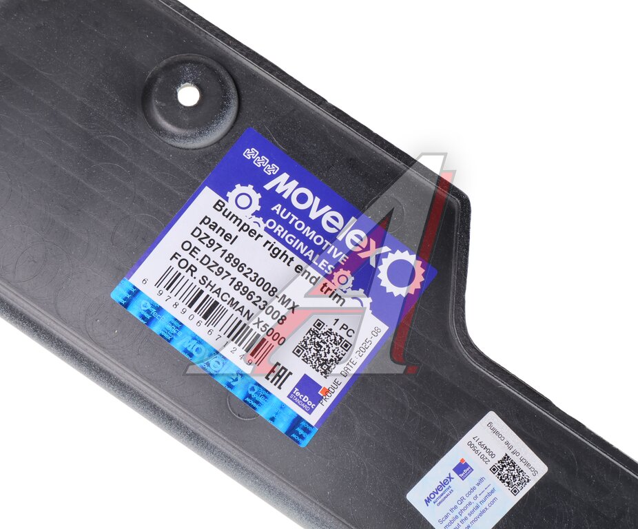 Накладка бампера SHACMAN SHAANXI X5000 переднего правая (под покраску) MOVELEX