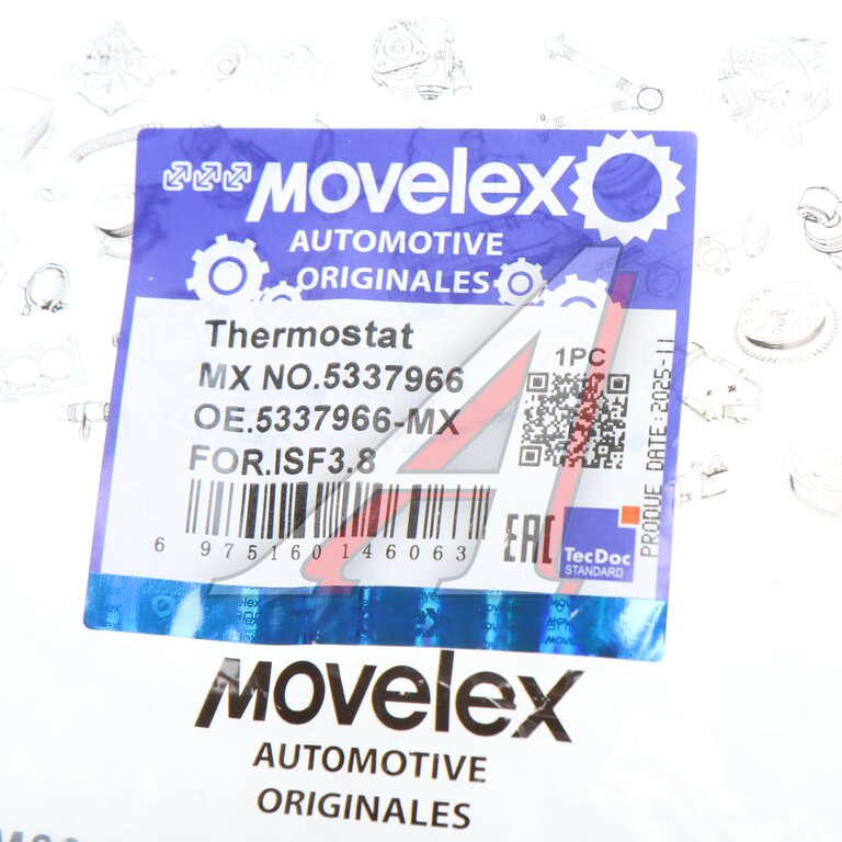 Термостат JAC N75,N80,N120 КАМАЗ Компас-9/12 (ISF 3.8) MOVELEX