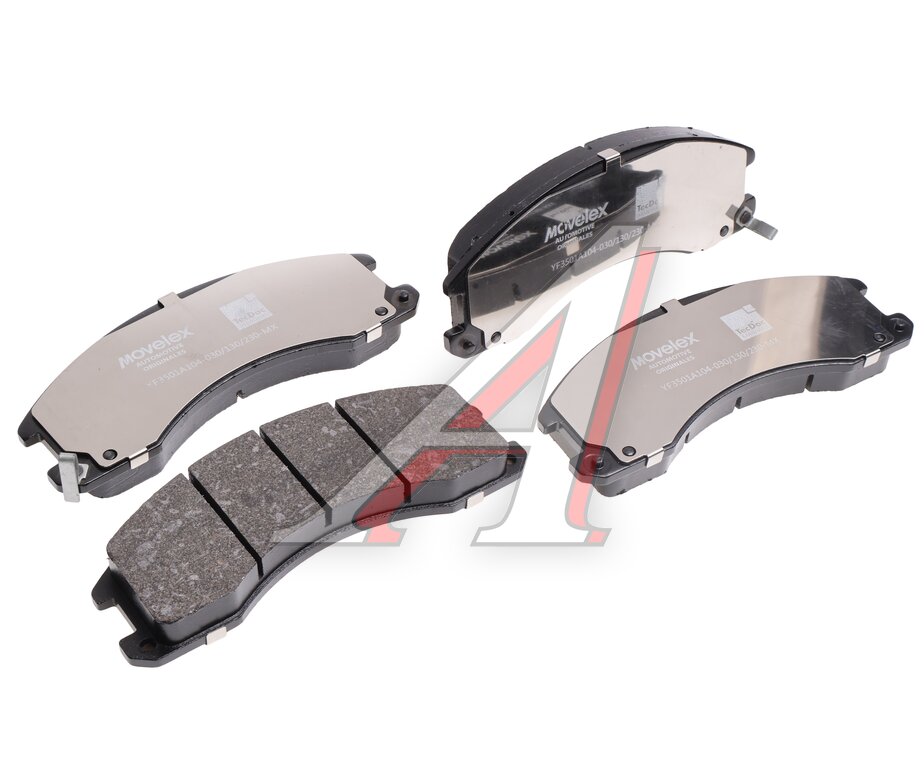 Колодки тормозные JAC N35,56 КАМАЗ Компас-5 передние (4шт.) MOVELEX