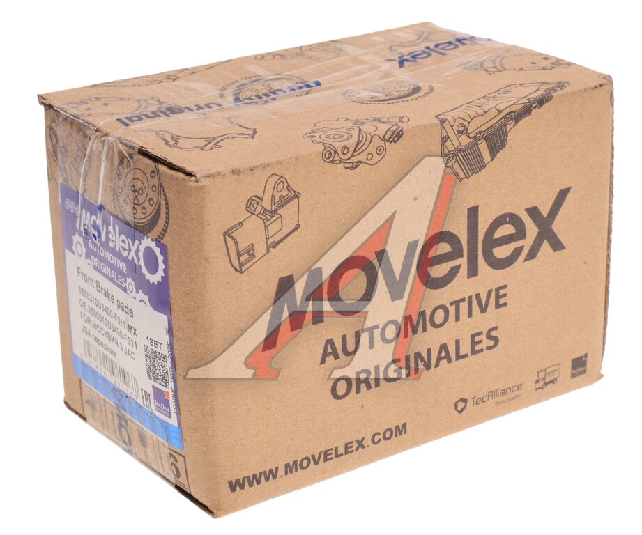 Колодки тормозные МОСКВИЧ 3 JAC JS4 передние (4шт.) MOVELEX 3