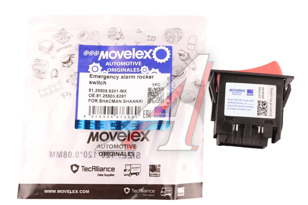 Переключатель клавиша SHACMAN SHAANXI аварийного освещения MOVELEX