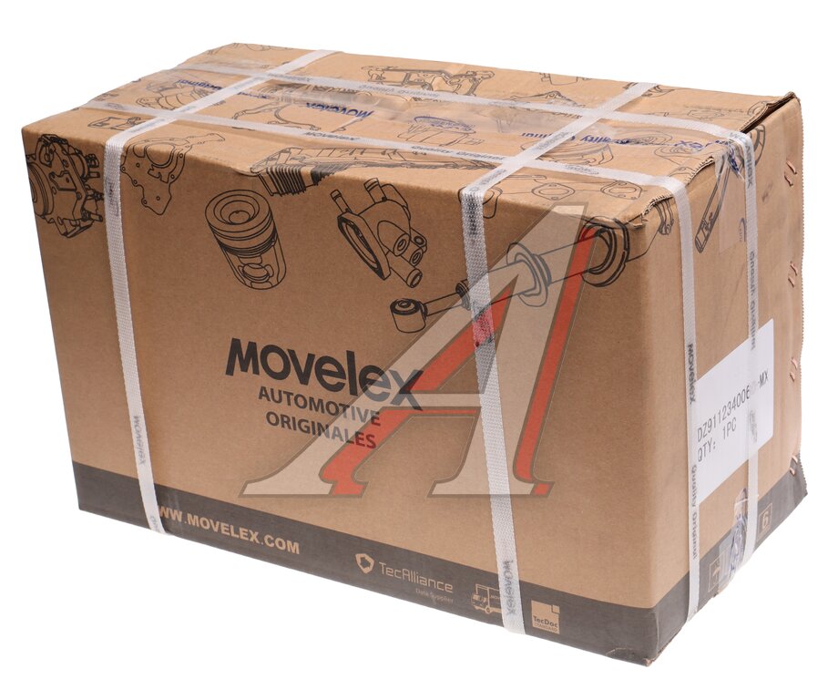 Колодки тормозные SHACMAN SHAANXI F3000 задние с накладками (1шт.) MOVELEX