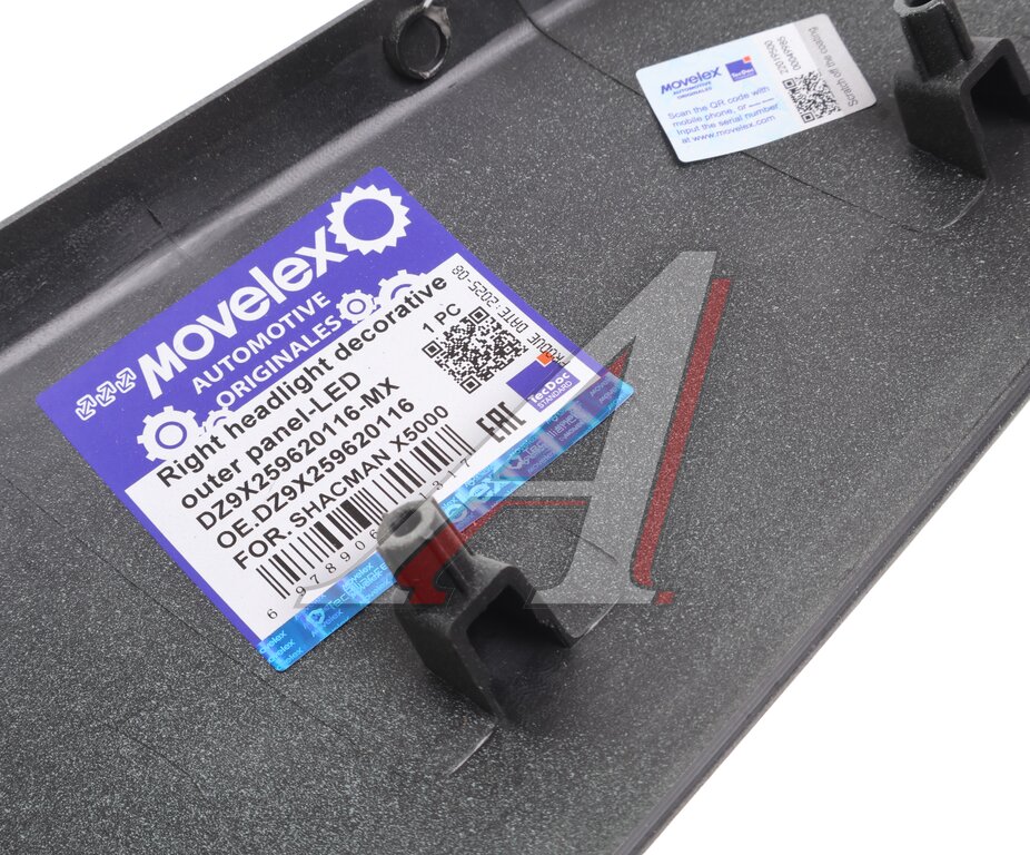 Накладка фары SHACMAN SHAANXI X6000 правой (под покраску) MOVELEX