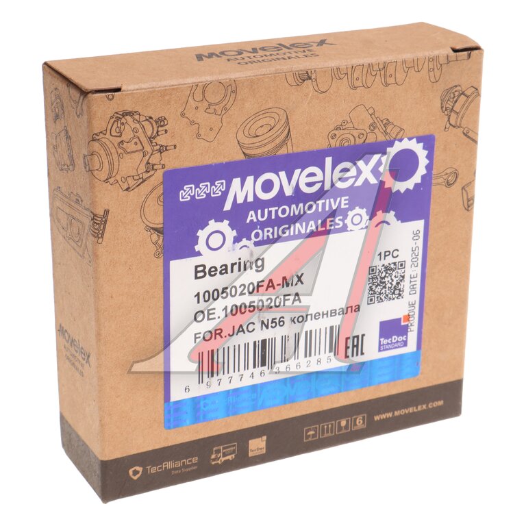Подшипник JAC N56 коленвала MOVELEX