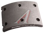 Накладка тормозной колодки JAC N120 (20-) КАМАЗ Компас-12 передней (1шт.) MOVELEX