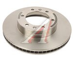 Диск тормозной JAC T6 (10-) передний (1шт.) MOVELEX