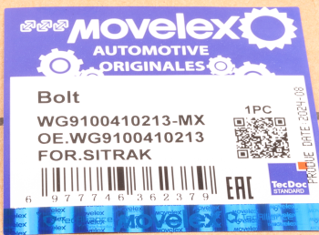 Шпилька колеса SITRAK C7H переднего (мост VPD71DS) MOVELEX 8