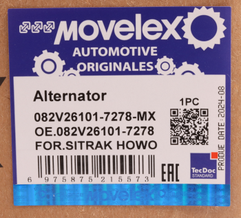 Генератор SITRAK HOWO MOVELEX 9