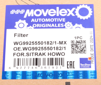 Фильтр топливный SITRAK HOWO сепаратора MOVELEX 9