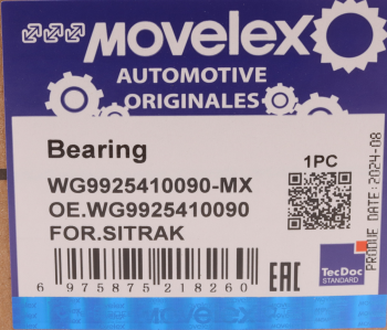 Подшипник SITRAK HOWO шкворня MOVELEX 6