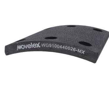 Накладка тормозной колодки SITRAK HOWO передней (короткая) MOVELEX 3