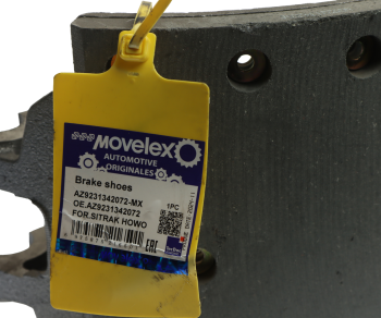 Колодки тормозные SITRAK HOWO задние с накладками (1шт.) MOVELEX 5