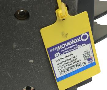 Колодка тормозная SITRAK HOWO передние с накладками (1шт.) MOVELEX 5