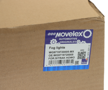 Фара SITRAK HOWO противотуманная левая MOVELEX 5