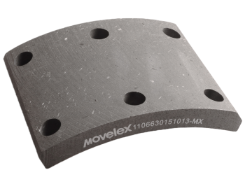 Накладка тормозной колодки JAC N120 передняя нижняя (1шт.) MOVELEX