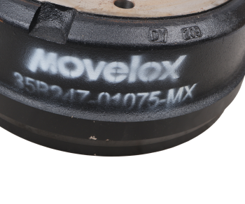 Барабан тормозной JAC N120 (20-) КАМАЗ Компас-12 передний MOVELEX 4