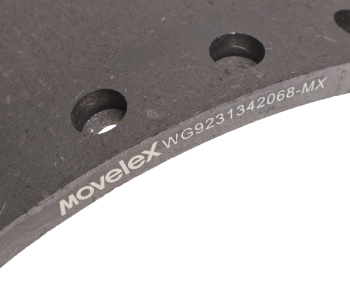 Накладка тормозной колодки SITRAK HOWO задняя (187х220) MOVELEX 3