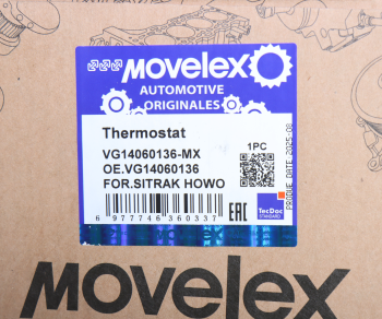 Термостат SHACMAN SHAANXI дв.WP10 (80 град.) MOVELEX 6