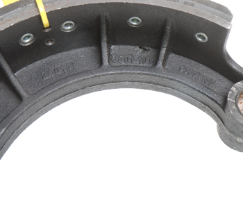 Колодки тормозные JAC N120 КАМАЗ Компас-12 передние барабанные (1шт.) (верхняя) MOVELEX 3