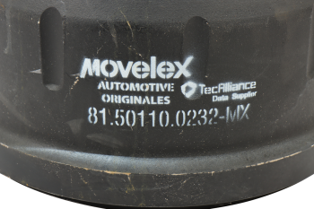 Барабан тормозной SHACMAN SHAANXI X3000 передний (мост HDZ9.5T) MOVELEX 5