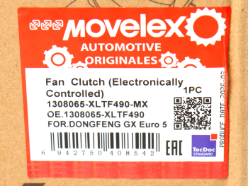 Вискомуфта DONGFENG GX ЕВРО-5 привода вентилятора (электронное управление) MOVELEX 6